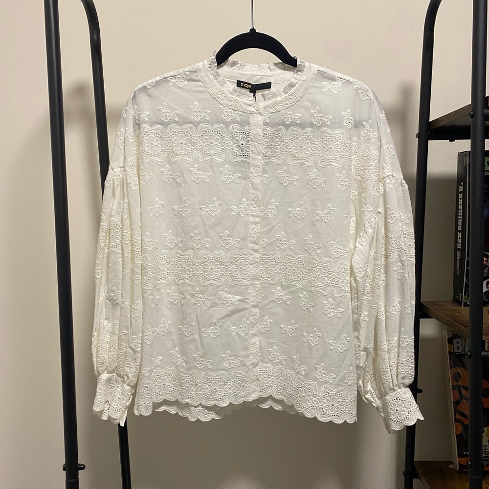 MAJE (BRAND NEW) cotton long sleeve top